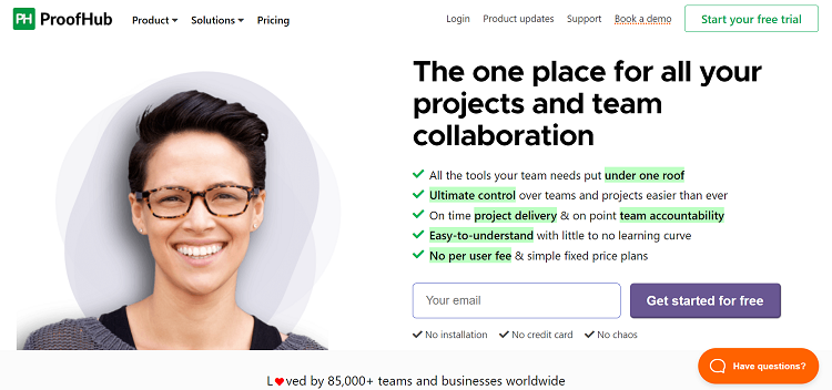 proofhub all in one project planning software