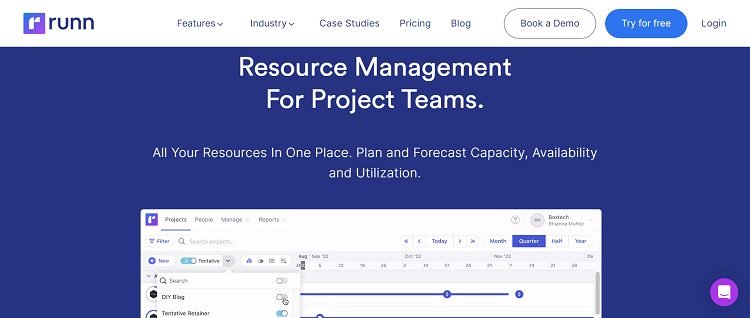 resource management software runn 