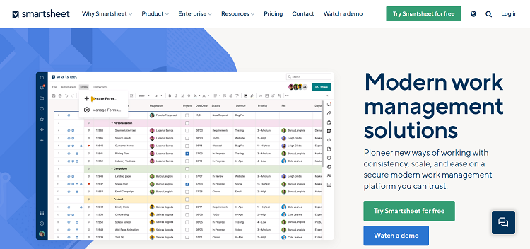 smartsheet website